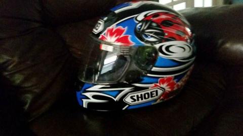 Shoe motorcycle helmet