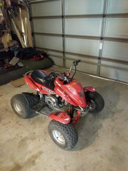 110 quad and riding outfit good cond swap pitbike