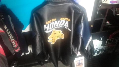 Leather honda jacket
