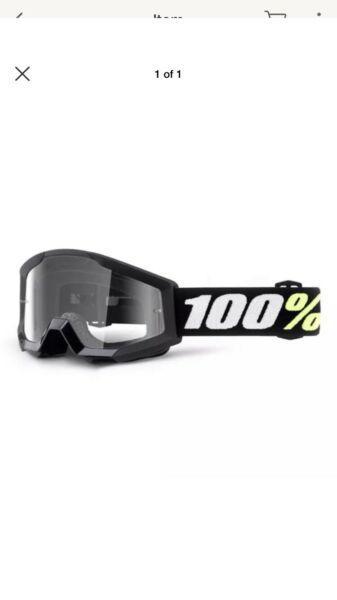 100% mini motorbike goggles