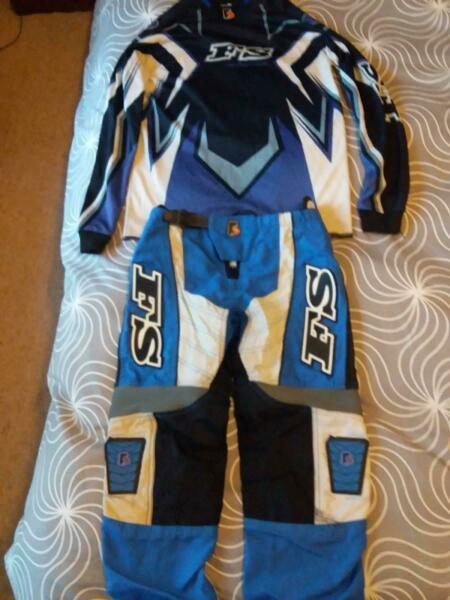 Boys FS motorcross pants and shirt