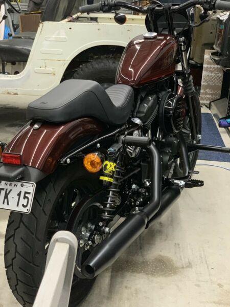 Matt black sportster exhaust