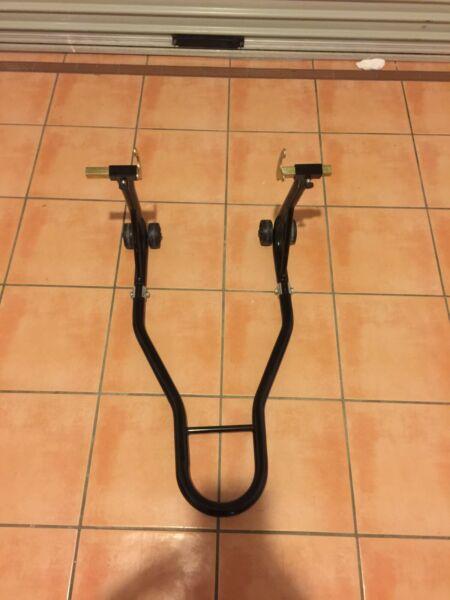 Rear wheel motorcycle stand