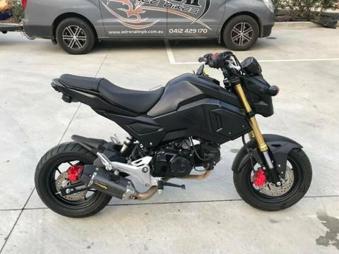 HONDA GROM 125 09/2017MDL 7528KMS STAT PROJECT MAKE AN OFFER