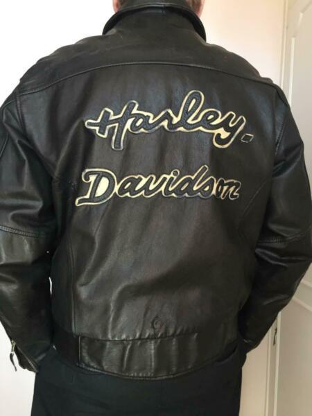 Harley Davidson Motor Cycle Jacket - Heavy Leather