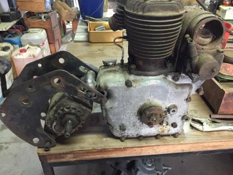 Vintage Royal enfield engine and gearbox