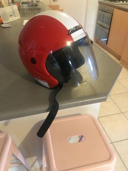 XL Red Openfaced M2R Motorcycle Helmet