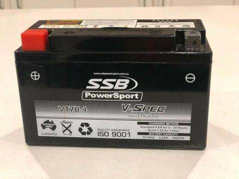 Used SSB Powersport Motorcycle Battery VT7B-4 12V V-Spec