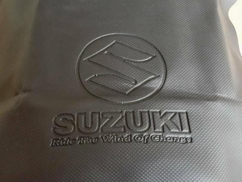 Seat Vinyl - Embossed Suzuki Logo Black