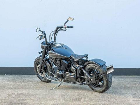 Yamaha VXS1100 Vstar Black Betty Bobber Custom Motorcycle