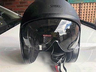 Shoei helmet black worn twice