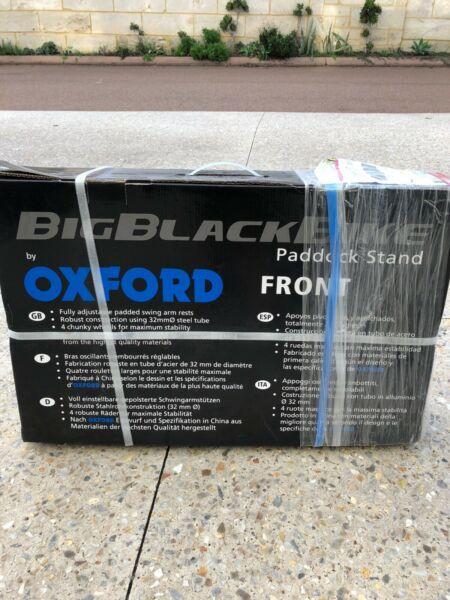 Big black bike paddock stands by Oxford