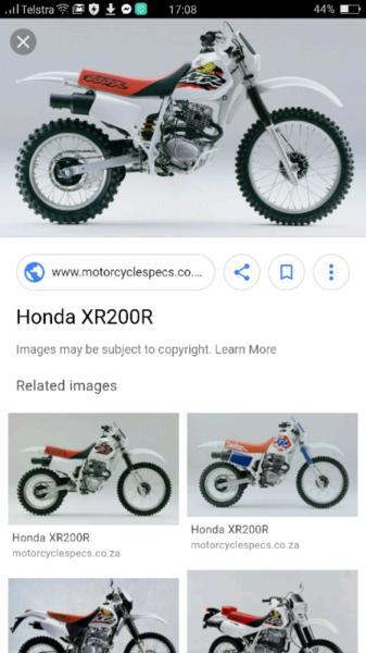 Honda XR 200 Wanted