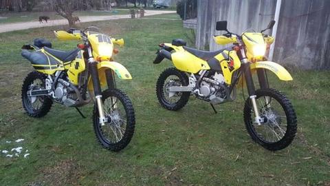 2 drz400's with trailer