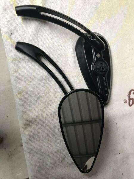 Harley Davidson skull teardrop mirrors brand new unused