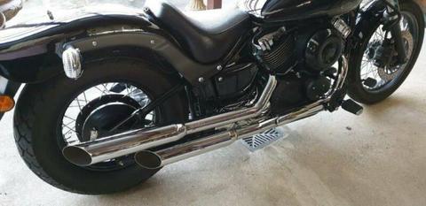 Vance and Hines Cruzer Pipes suit XVS650 As New Perfect Condition