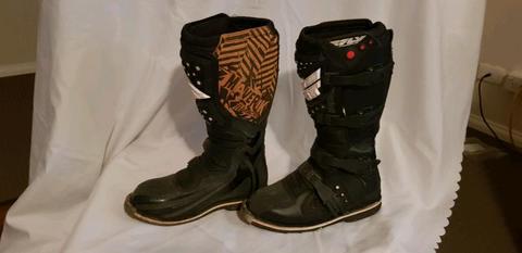Fly Motocross Boots Size 8