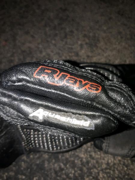 Rjays aquashield motorcycle gloves size medium