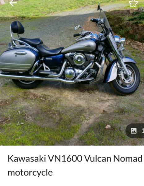Kawasaki VN1600 Vulcan Nomad Backrest Pad Cushion