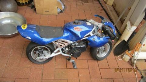 Motor Bike, Pocket Rocket, Hasn't been started for years. Did run well