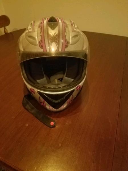 Womans motorcycle helmet