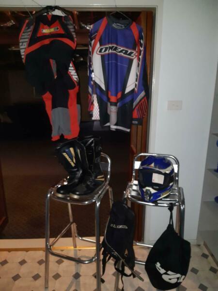 Dirt bike helmet,boots,clothing and more