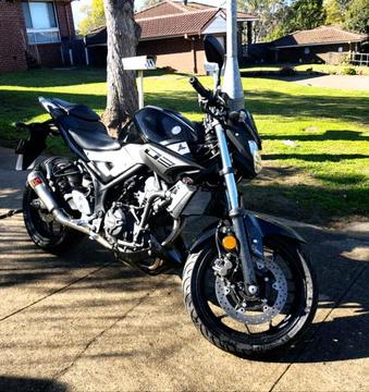 2016 Yamaha MT-03 LOW KMS, AKROPOVIC EXHAUST SYSTEM