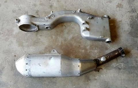 HONDA NSR SWING ARM AND HONDA XR EXHAUST - GARAGE CLEAROUT