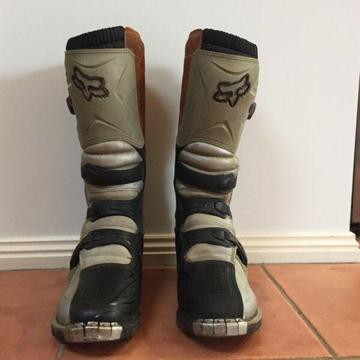 Fox motorbike boots for sale