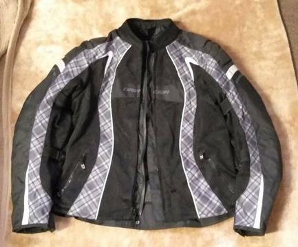 Womens Dririder motorbike jacket Size 18 Black and grey