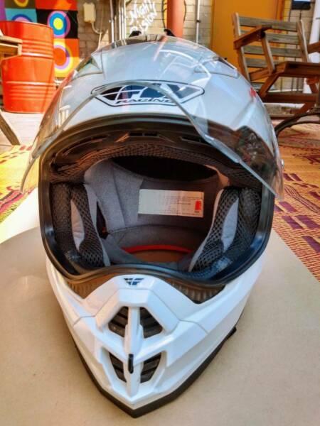 Motorcycle helmet fly racing