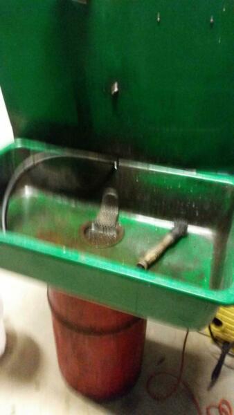 Sink for cleaning parts $160