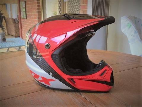 FOX V3 Pilot Carbon Fibre Pro Motorcycle Helmet - Size XL 61cm - 62cm