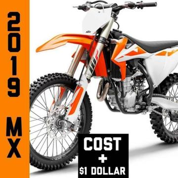 Cost plus $1 2019 MX Clearance Sale - Only at Bunbury KTM!