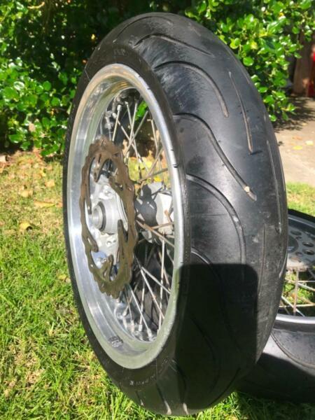 KTM super motard wheels and tyres