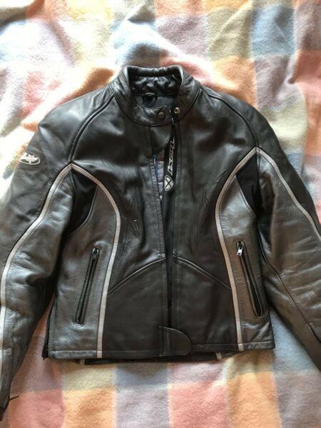 Ixon Women's Armoured Leather Motorcycle Jacket