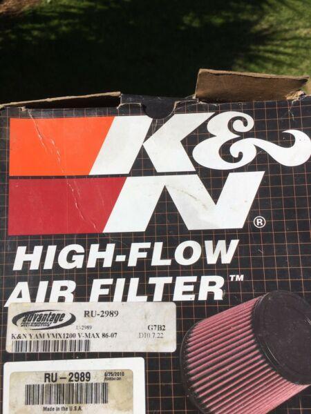 K and n high flow air filters