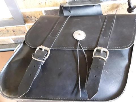 Motorcycle saddle bags panniers. Made in USA. Great condition