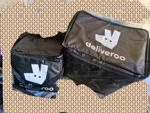 Deliveroo small and big thermal bag, motorcycle phone holder etc
