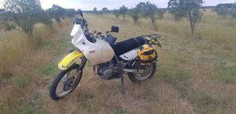 Dr650, ready for a big adventure. May swap