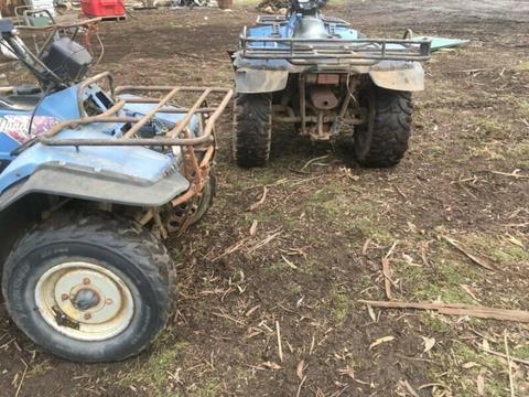 Suzuki King quad 300 TWO QUADS one running & one for spares (not runni