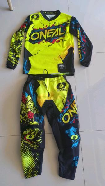 Oneal Motorbike kids Outfit Pants and Jersey As new worn once