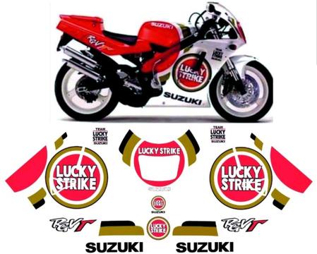 SUZUKI RGV 250 GAMMA 1991 - 1995 VJ22 LUCKY STRIKE GRAPHIC DECALS
