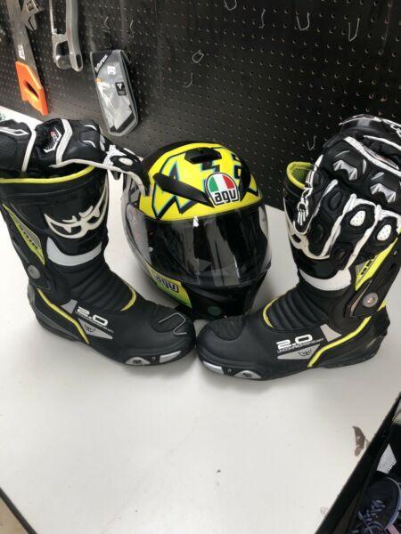 Motorcycle Boots and Gloves