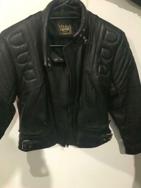 Genuine leather fully pattered bike jacket