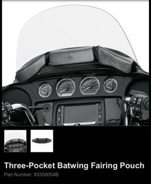 Harley Dresser Three-Pocket Batwing Fairing Pouch
