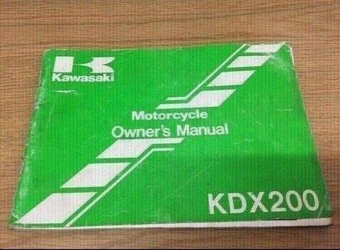 Kawasaki KDX200 '90 Owners Handbook
