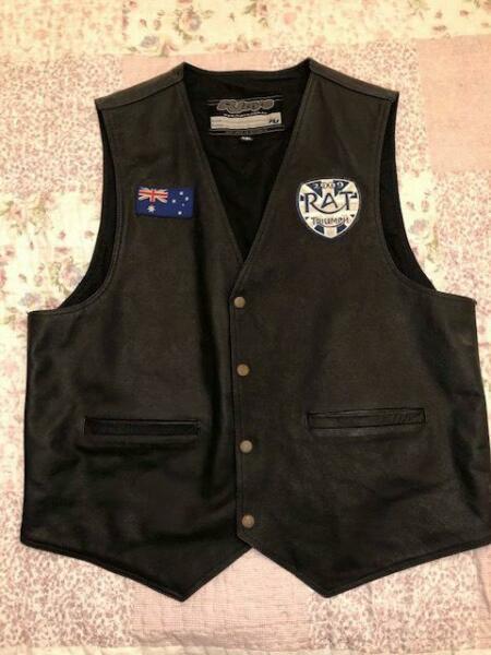 RJ's leather motorcycle vest