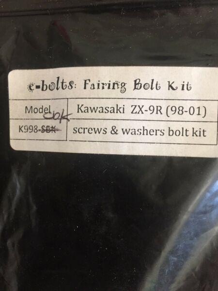 Kawasaki ZX9R Fairing Bolt Kit