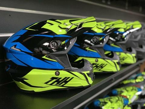 THH TX-15 ECE Motocross MX helmet NO LIMITS MOTO Morley